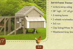 Chicken Coop 3 x 4 A Frame Tractor Dura Temp
