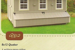 Chicken Coop 8 x 12 Quaker