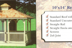 WOOD RECTANGLE GAZEBO