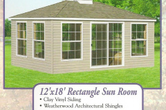 VINYL RECTANGLE SUNROOM