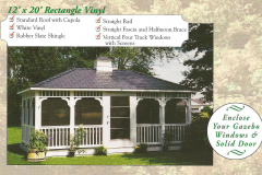 VINYL RECTANGLE GAZEBO