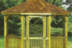 WOOD OCTAGON GAZEBO