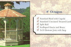 WOOD OCTAGON GAZEBO