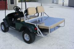 Golf Cart with Aluminum Fold Down Seat