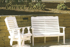 Curve Back Poly Lawn Furniture