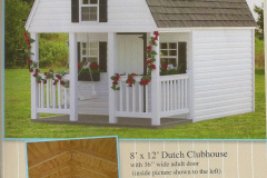 8 x 12 Dutch Clubhouse