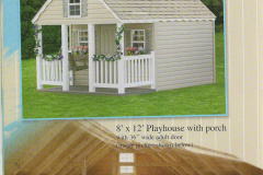 8 x 12 Playhouse with Porch