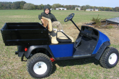 2002 E-Z GO WORKHORSE W/DUMP BODY - COMPLETE REBUILD & MOTOR UPGRADE W/3" SPINDLE LIFT & HYDRAULIC FRONT DISC BRAKE