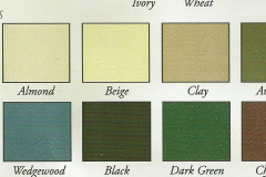 Color Chart Duratemp T111 & Trim Colors
